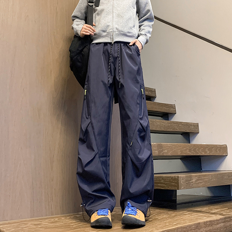 Férfi háromvédelmes túranadrág, egyenes szabású, vízálló poliészter keverék, mikro-elasztikus, középső derék, HK9662