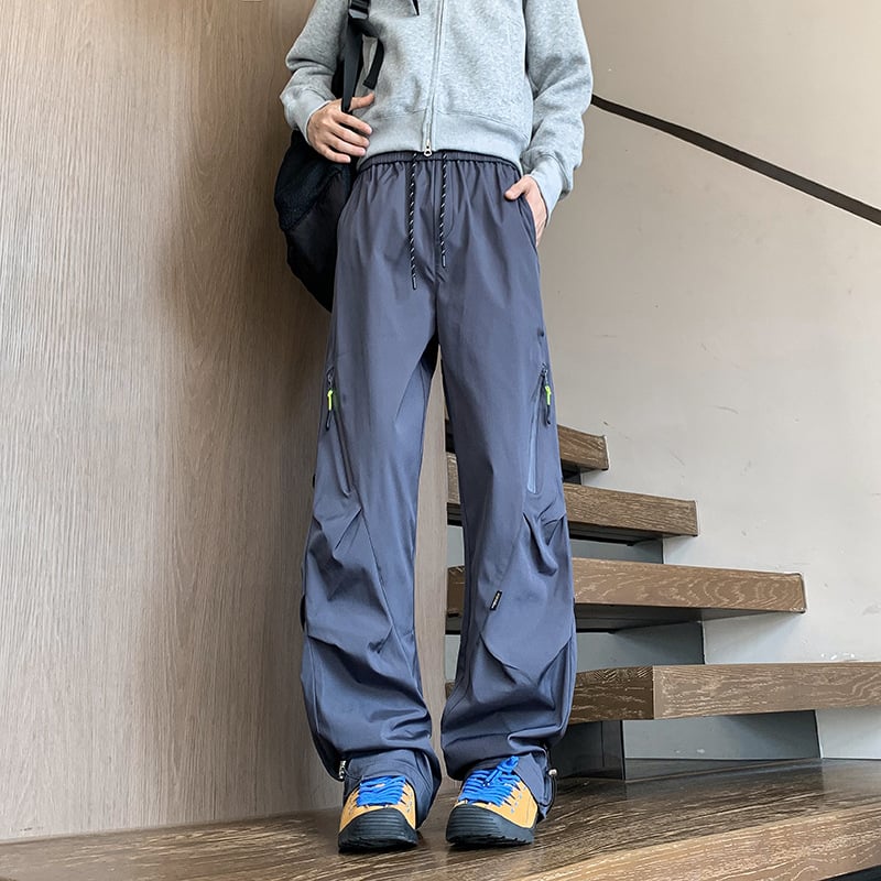 Férfi háromvédelmes túranadrág, egyenes szabású, vízálló poliészter keverék, mikro-elasztikus, középső derék, HK9662