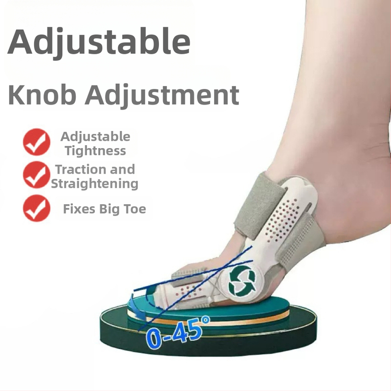 Korektor Hallux valgus tipa s odvojivačem prstiju za odrasle, s injekcijskim dijelovima i Velcro-om