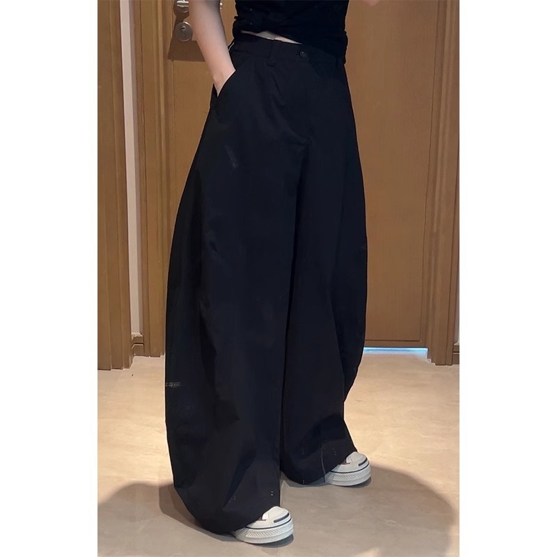 Sugarclawcat γυναικεία καθημερινά παντελόνια, ψηλή μέση, φαρδιά γραμμή balloon, ημιελαστική μέση, βαμβάκι-νάιλον 30–50%