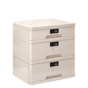 Zárható asztali tárolóedény bizalmas dokumentumokhoz – Modell Lockbox; Anyag: PP + módosított benzén; Kapacitás: 25L