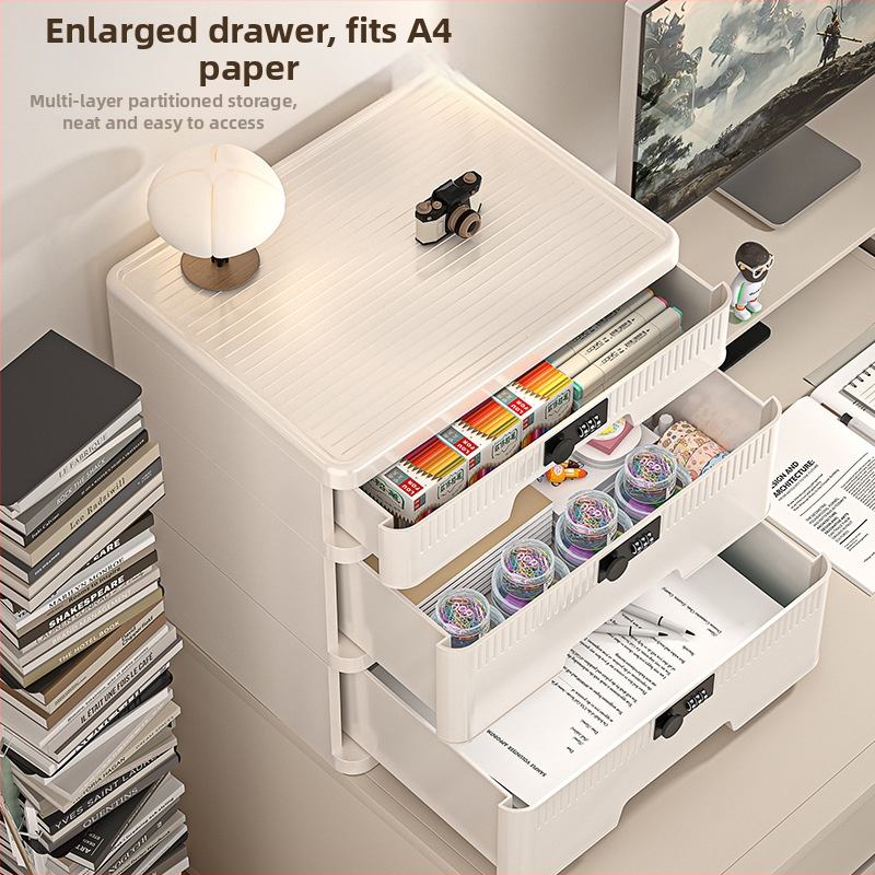 Zárható asztali tárolóedény bizalmas dokumentumokhoz – Modell Lockbox; Anyag: PP + módosított benzén; Kapacitás: 25L