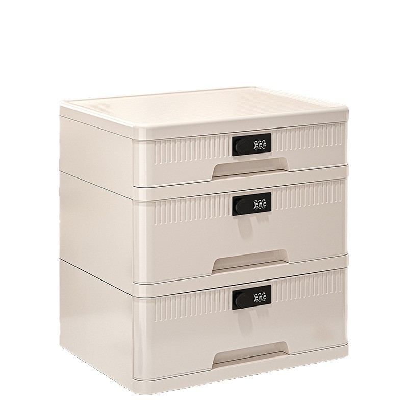 Zárható asztali tárolóedény bizalmas dokumentumokhoz – Modell Lockbox; Anyag: PP + módosított benzén; Kapacitás: 25L