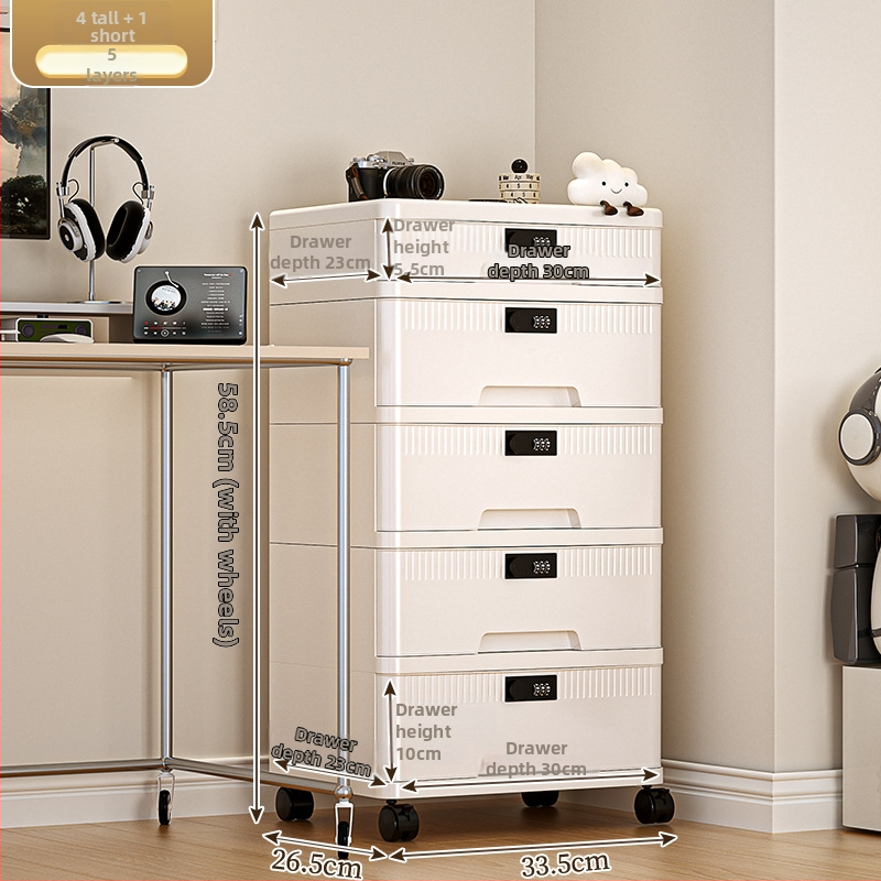 Zárható asztali tárolóedény bizalmas dokumentumokhoz – Modell Lockbox; Anyag: PP + módosított benzén; Kapacitás: 25L