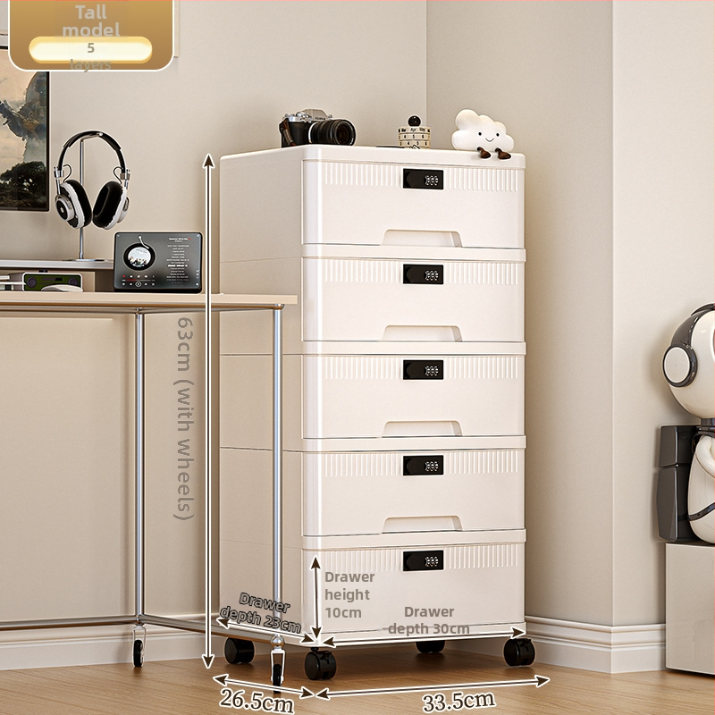 Zárható asztali tárolóedény bizalmas dokumentumokhoz – Modell Lockbox; Anyag: PP + módosított benzén; Kapacitás: 25L