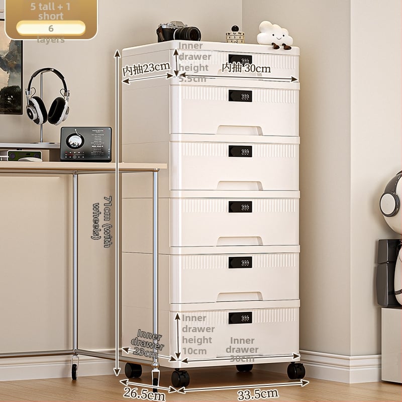 Zárható asztali tárolóedény bizalmas dokumentumokhoz – Modell Lockbox; Anyag: PP + módosított benzén; Kapacitás: 25L