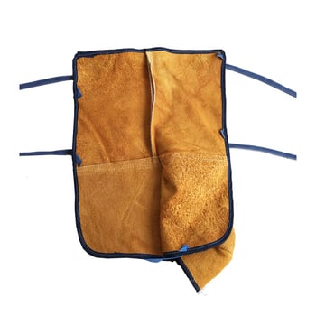 Κάλυμμα προστασίας ποδιού από δέρμα αγελάδας με κορδόνια για συγκόλληση — ανθεκτικό στη φθορά, θερμομονωτικό, προστασία γόνατος και αστραγάλου