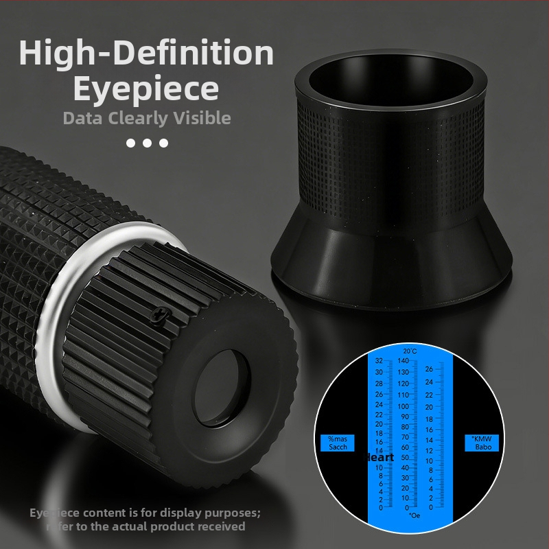 3-in-1 mérő: sótartalom, alkoholtartalom és cukortartalom; bor és sör specifikus gravitáció mérő; vizelet specifikus gravitáció detektor