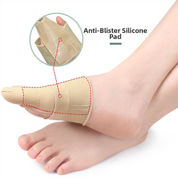 Chránič palca pri hallux valgus – mäkký, šetrný k pokožke materiál s vysokou elasticitou, silikón a nylon, všetky ročné obdobia