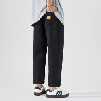 Muške Ice Jacquard casual hlače, ljeto 2025, slobodan kroj, plus veličina, ravni kroj, skraćena duljina