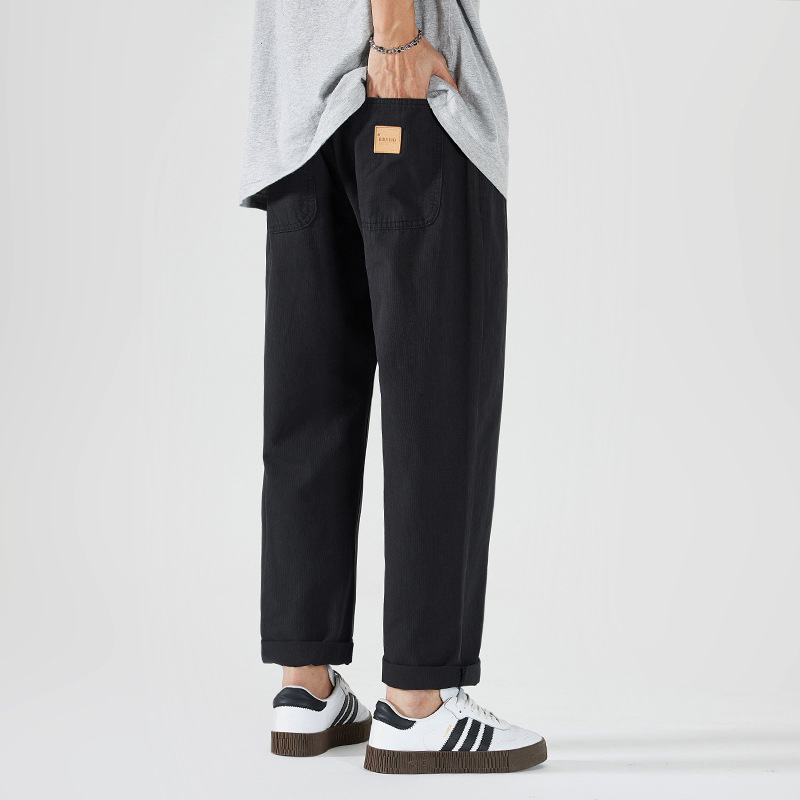 Muške Ice Jacquard casual hlače, ljeto 2025, slobodan kroj, plus veličina, ravni kroj, skraćena duljina