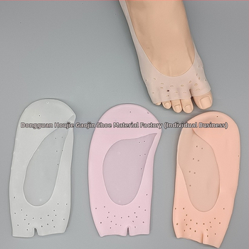 Loďové ponožky s otvoreným prstom a SEBS silikónom – priedušné, oddelovač prstov, proti oderu, protišmykové, hydratačné pre pokožku