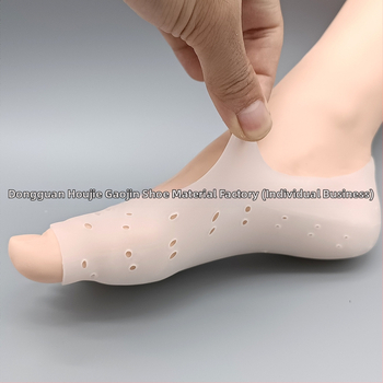 Loďové ponožky s otvoreným prstom a SEBS silikónom – priedušné, oddelovač prstov, proti oderu, protišmykové, hydratačné pre pokožku