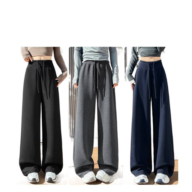 Γυναικείοι πλεκτοί παντελόνες ίσιας γραμμής, υψηλή μέση, εφαρμογή draped, τρισδιάστατη κοπή, κομψό επαγγελματικό στυλ, φθινοπωρο 2025