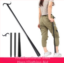 Pomôcka na obliekanie s háčikom – extra dlhá, výsuvná, viacúčelová (Funkcia: Auxiliárna; Materiál: Plast, živica; Typ: Pomôcka na obliekanie; Vlastnosti: Háčik, Extra dlhá, Výsuvná, Viacúčelová)