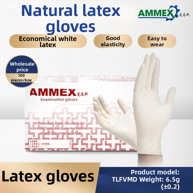 Ammex jednokratne rukavice, 10 kutija u kartonu, za industrijsku proizvodnju, laboratorije, čišćenje i osobnu zaštitu.