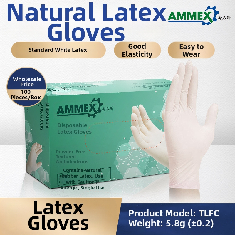 Ammex jednokratne rukavice, 10 kutija u kartonu, za industrijsku proizvodnju, laboratorije, čišćenje i osobnu zaštitu.
