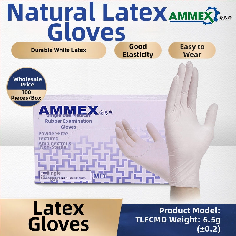 Ammex jednokratne rukavice, 10 kutija u kartonu, za industrijsku proizvodnju, laboratorije, čišćenje i osobnu zaštitu.
