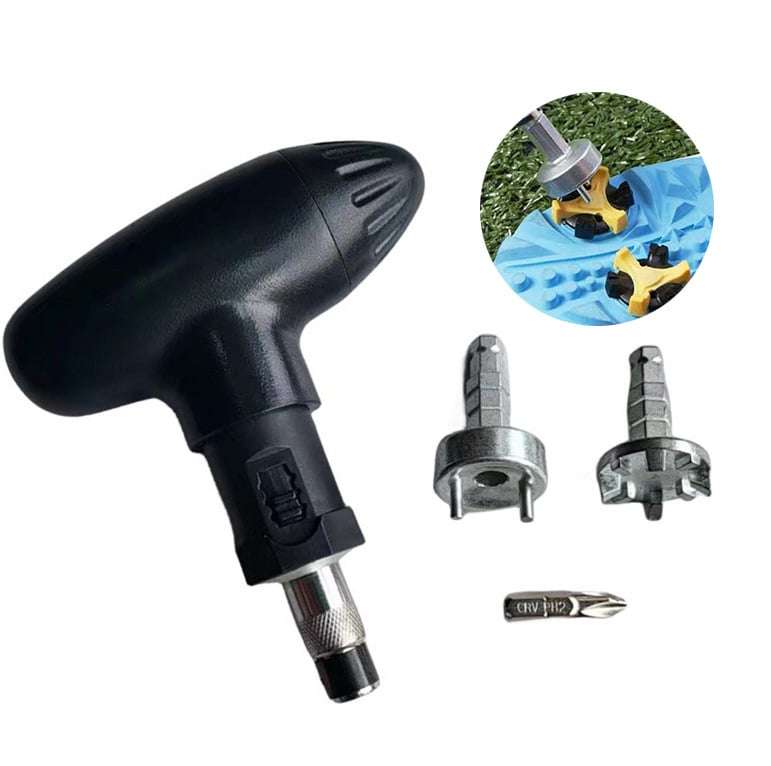 Îndepărtător de țepi pentru pantofi de golf — Unealtă multifuncțională, oțel/plastic, branding personalizabil, Accesorii golf