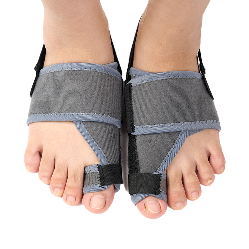 Nagy lábujj valgus korrigáló ortózis állítható pánttal, alumíniumlemez és ujjelválasztóval