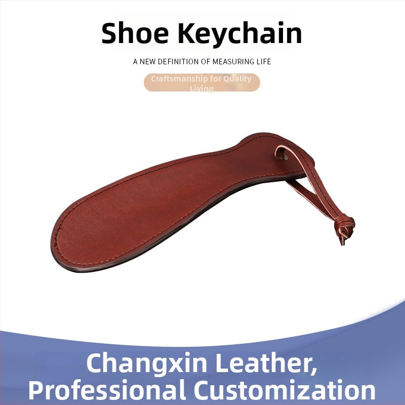 Unisex privjesak za ključeve s obuvalom od kože, moderan stil, odvojeno pakiranje