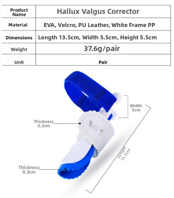 Ortez Hallux valgus za veliki prst, korekcija prstiju, PVC, za sve sezone, nošenje danju i noću