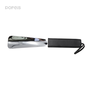 Kožni Shoehorn – metal i nehrđajući čelik, bez savijanja, ergonomski dizajn za starije i trudnice, model PF-EC04006, branda pofeis, ljeto