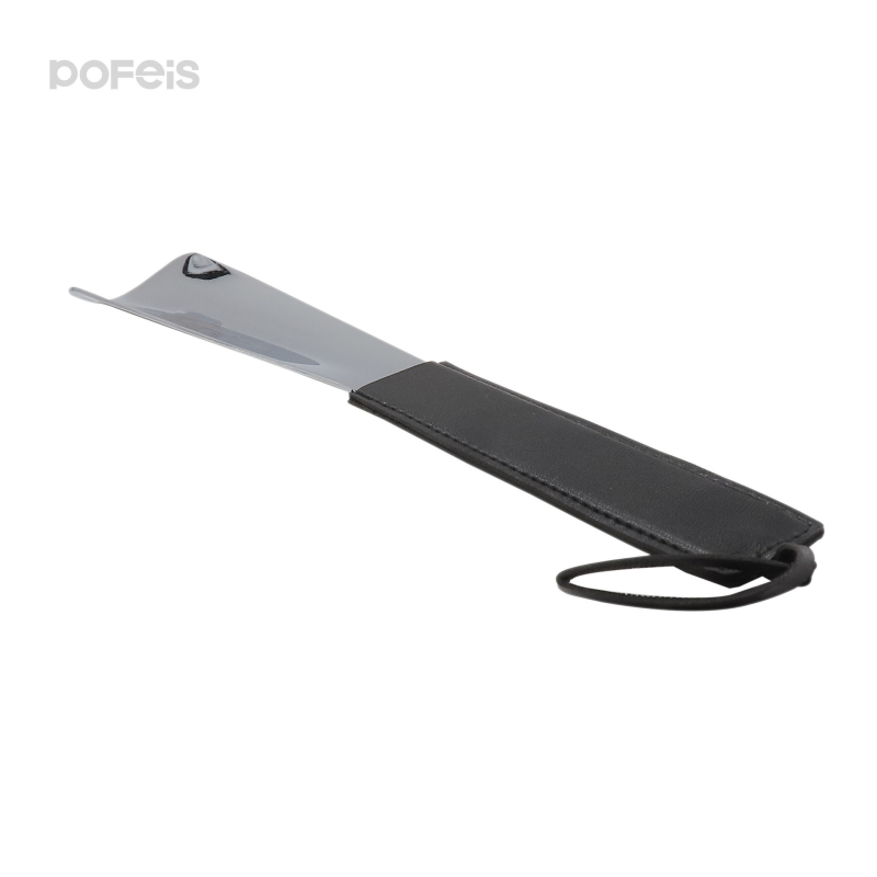 Kožni Shoehorn – metal i nehrđajući čelik, bez savijanja, ergonomski dizajn za starije i trudnice, model PF-EC04006, branda pofeis, ljeto