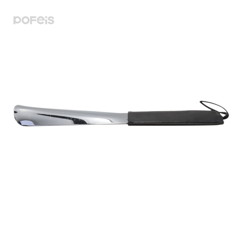 Kožni Shoehorn – metal i nehrđajući čelik, bez savijanja, ergonomski dizajn za starije i trudnice, model PF-EC04006, branda pofeis, ljeto