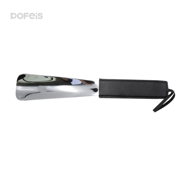 Kožni Shoehorn – metal i nehrđajući čelik, bez savijanja, ergonomski dizajn za starije i trudnice, model PF-EC04006, branda pofeis, ljeto