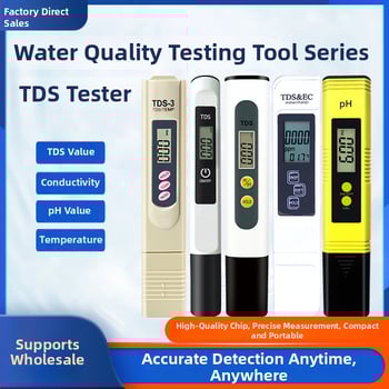 Pero za mjerenje kvalitete vode za vodovodnu vodu: TDS, pH, tvrdoća (ppm) i sadržaj minerala