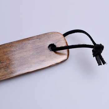 Drvena cipovna špatula s ravnom drškom – za kućnu upotrebu i putovanja, veličina 20 cm x 4 cm