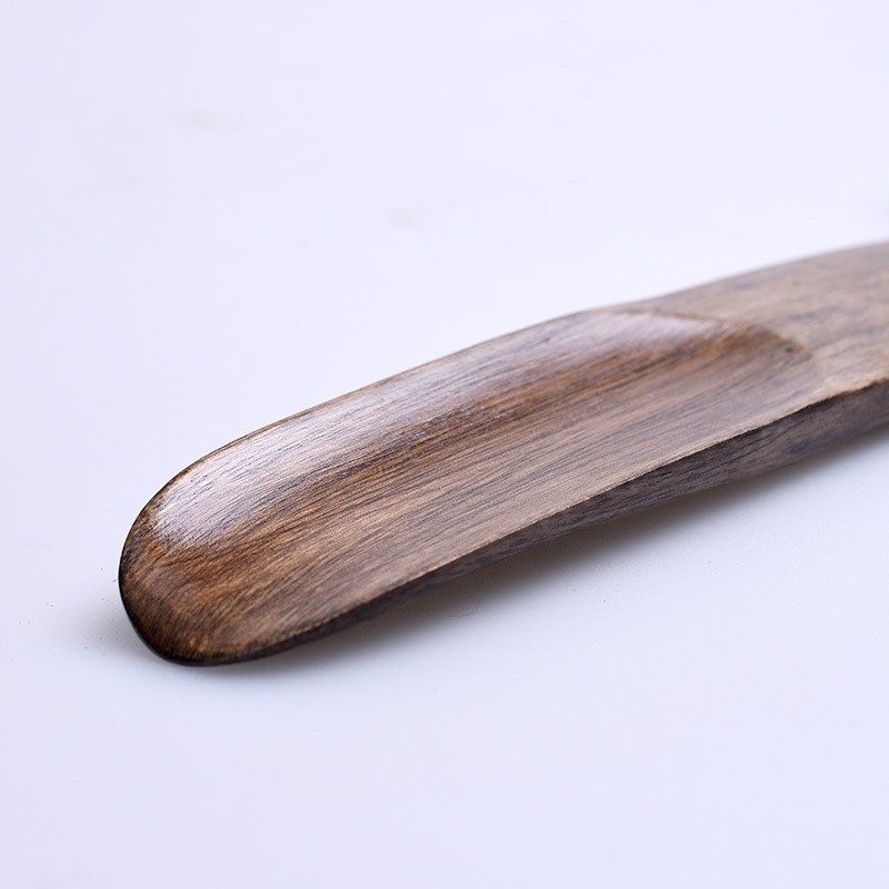 Drvena cipovna špatula s ravnom drškom – za kućnu upotrebu i putovanja, veličina 20 cm x 4 cm