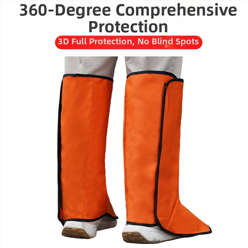 Φλογοανθεκτική προστασία ποδιών για συγκόλληση, κατασκευή από καμβά, για ηλεκτροκόλληση