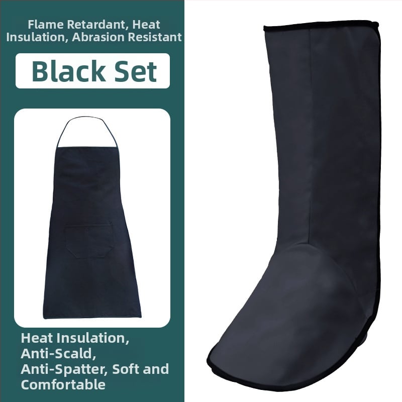 Φλογοανθεκτική προστασία ποδιών για συγκόλληση, κατασκευή από καμβά, για ηλεκτροκόλληση