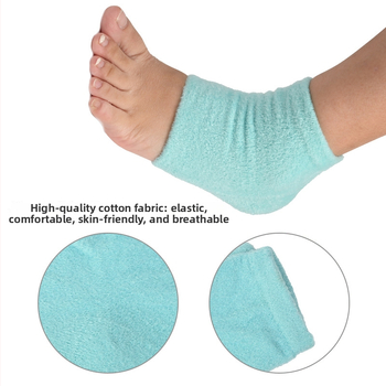 Gélové ponožky na členky – set s hydratačným gélom a výživnou exfoliačnou starostlivosťou o nohy; Model Anti-Friction, Značka Shulifa, Materiál: perová priadza, Štýl: polovičné ponožky, casual, Kód: HXB-087