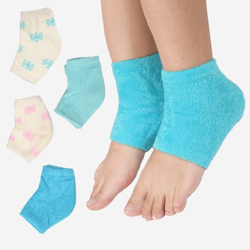 Σετ γκέλ κάλτσες αστραγάλου με ενυδατικό τζελ και θρεπτική απολεπιστική φροντίδα ποδιών; Anti-Friction μοντέλο Shulifa, Υλικό: Feather Yarn, Στυλ: Half Socks, Daily Casual, Κωδ: HXB-087