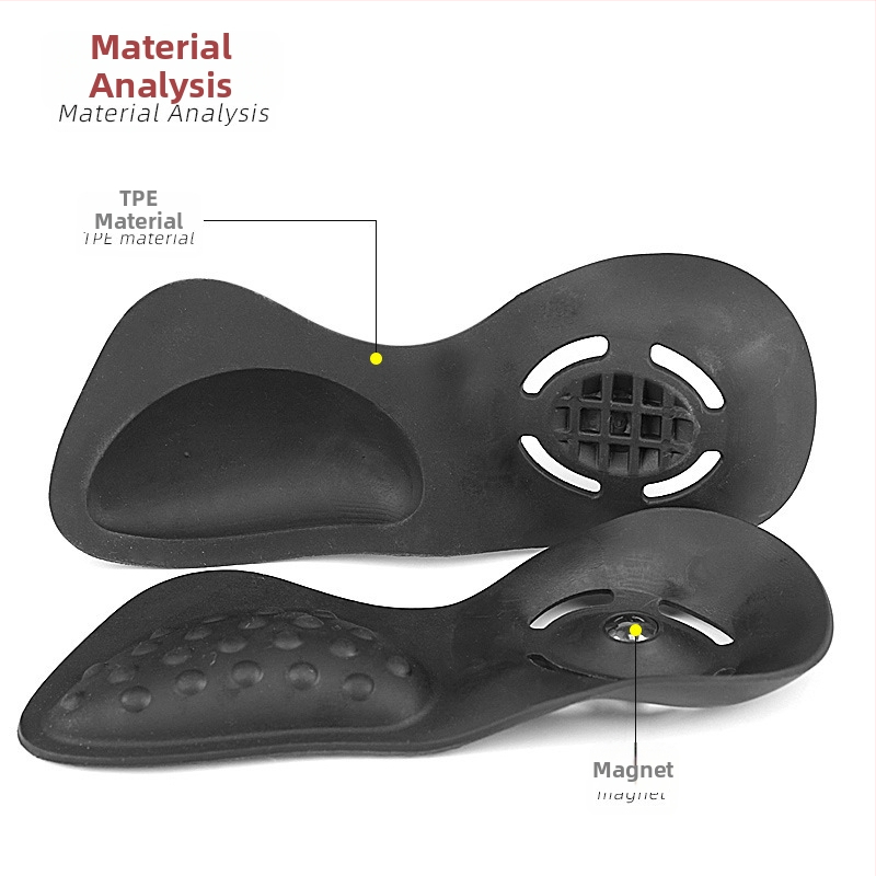 Talpă magnetică cu sprijin pentru arc și design cu semi-pads pentru tălpi plate, masaj și absorbție a șocurilor, pernă spate cu decupaj (potrivit pentru încălțăminte sport, pantofi din piele, cizme, casual și de lucru)