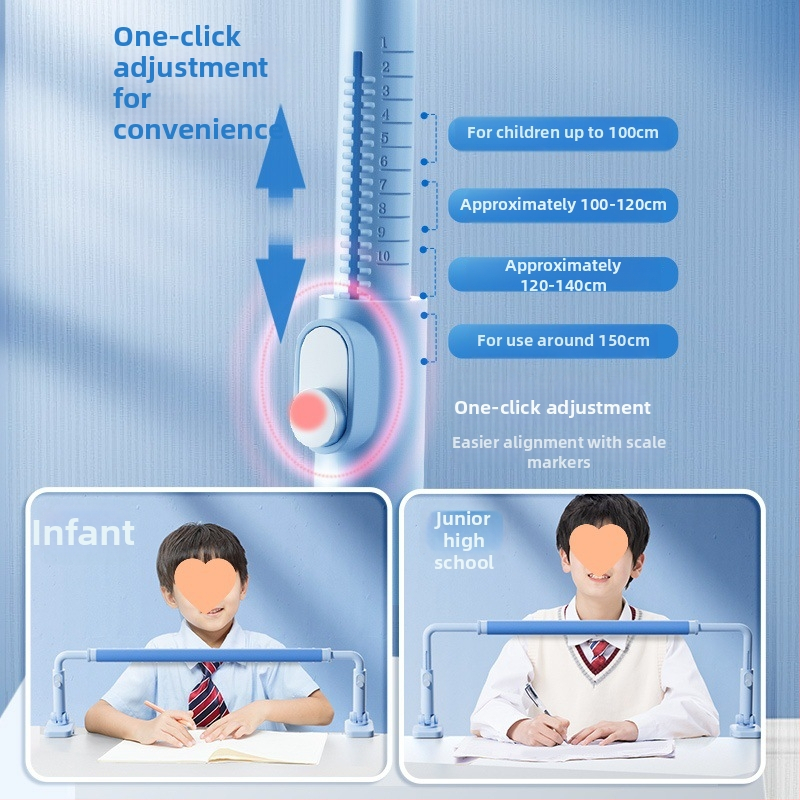 Drevený korektor držania tela pre deti — jar, žiaci základnej školy, korekcia postoja pri písaní a ochrana zraku