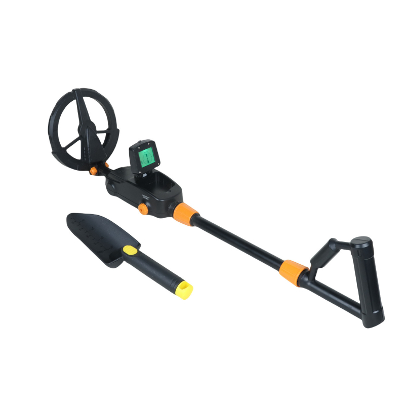 MD-1008A Dječji detektor metala; domet detekcije 0–40 cm; prepoznaje novčiće, bakrene novčiće i zlatne prstene; zvučni alarm.