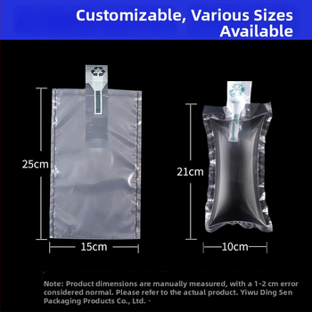 Nafúknutá polkruhová oporná podpora na topánky; vhodné pre logistické balenie, oporu na topánky a vypĺňanie tašiek; Značka: Dingsen; Súkromná značka povolená: Áno