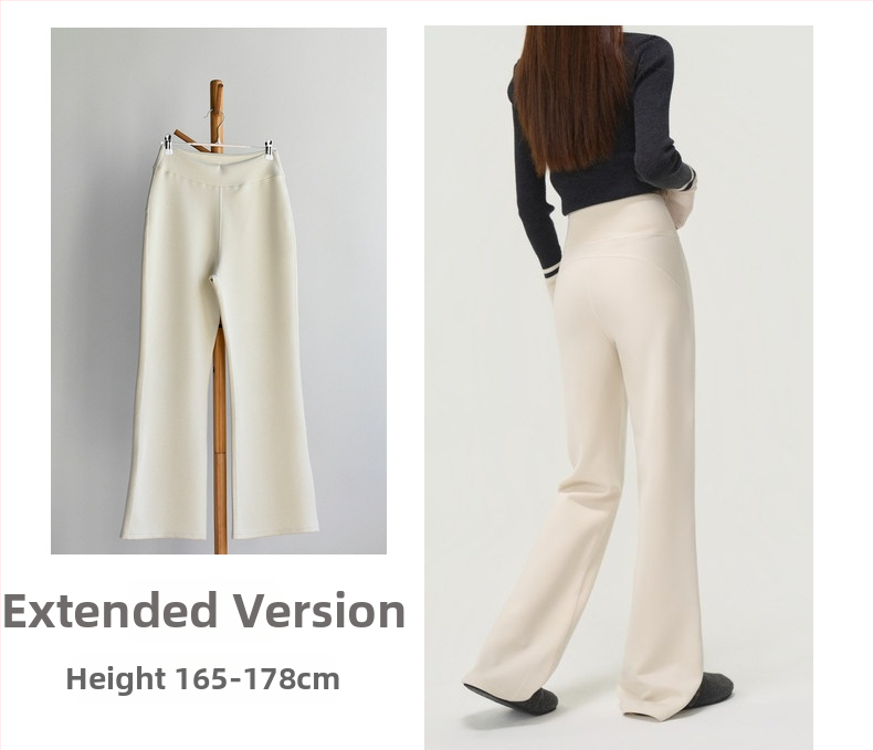 Παντελόνια φλάερ από μείγμα μόνταλ-πολυεστέρα, ψηλή μέση, ελαφρώς φαρδιά, casual παντελόνια με υψηλή ελαστικότητα