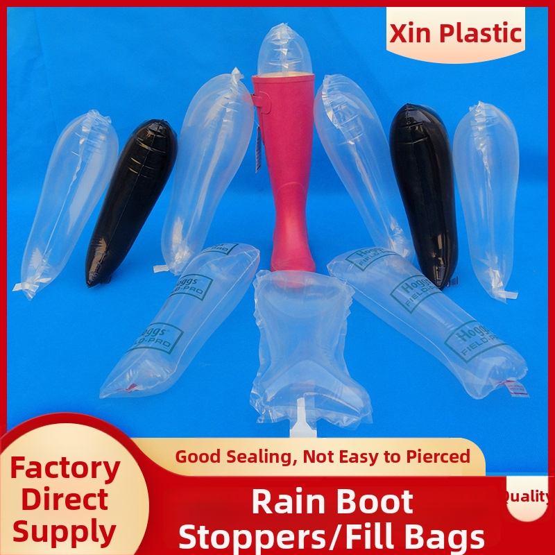 Nafukovacia podpora obuvi pre dažďové čižmy; Materiál: PE+PA; Prispôsobenie: áno; Použitie: polstrovaná podpora obuvi pre čižmy do dažďa; Značka: Xin Plastic Products Factory