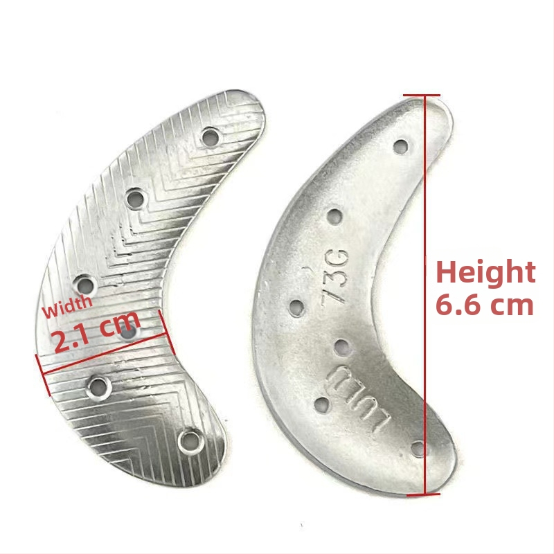 Železné dosky prednej časti a päty pre kožené topánky – zliatina, odolné voči opotrebeniu, protišmykový opravárenský materiál