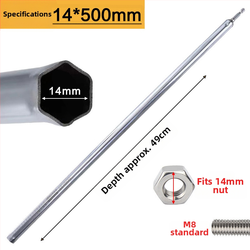 Hosszabbított csőfejű szintező kulcs mennyezethez, üreges könnyű acél vázhoz (Márka: Qian Qi; Importált: Nem; Testreszabás: Nem)