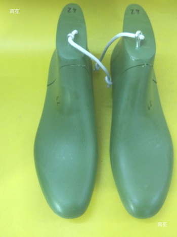 Șablon din piele pentru pantofi de bocanci - lucrat manual, vârf rotund, croială joasă