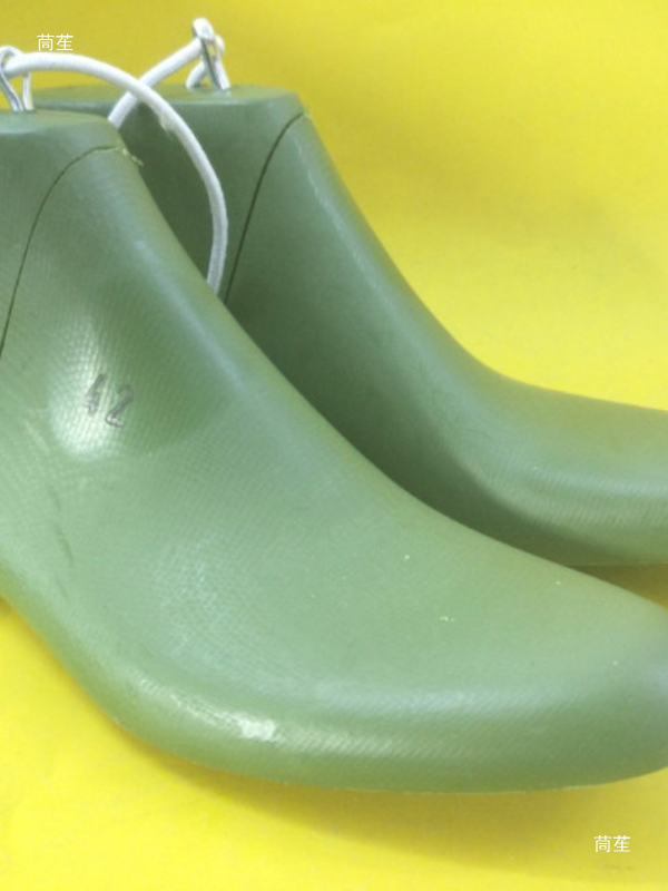 Șablon din piele pentru pantofi de bocanci - lucrat manual, vârf rotund, croială joasă