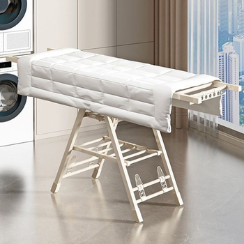 Подов сушилник за дрехи, мобилен, крилообразна форма, стоманена конструкция, сгъваем