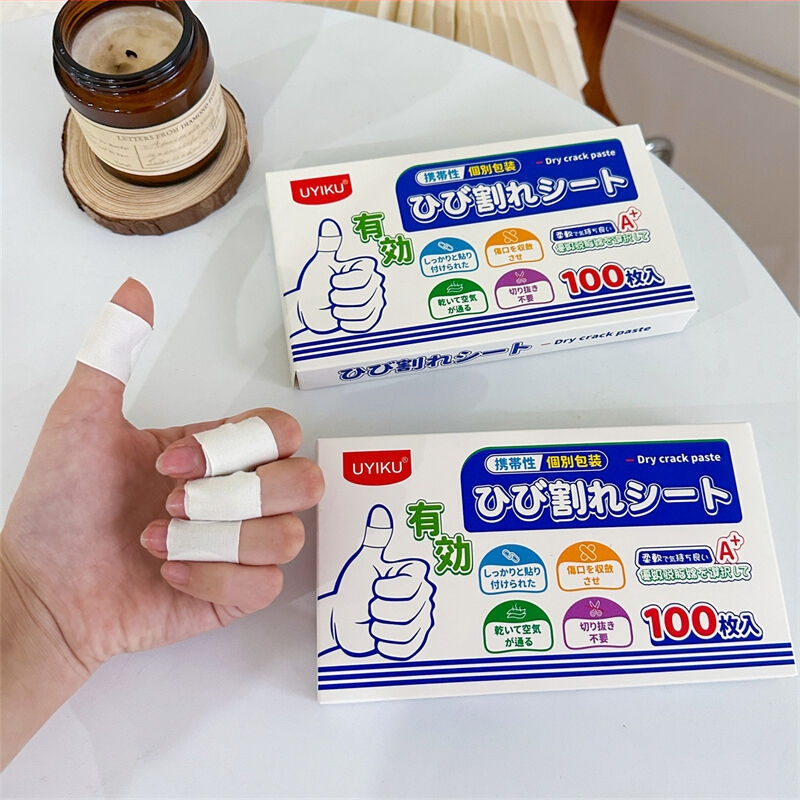 Flaster za suhe ispucale ruke i stopala, prozračni viskozni platneni flaster, UYIKU, jednokratna upotreba, rok trajanja 2 godine, debljina 3 mm