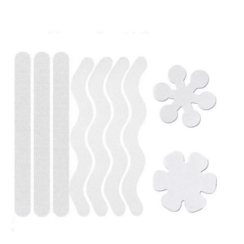 Prozirna PVC protuklizna samoljepljiva traka za kupaonicu, stepenice i podove – debljina 0,8 mm, vodootporna, visoka prionjivost, temperaturni raspon 80–150°C.